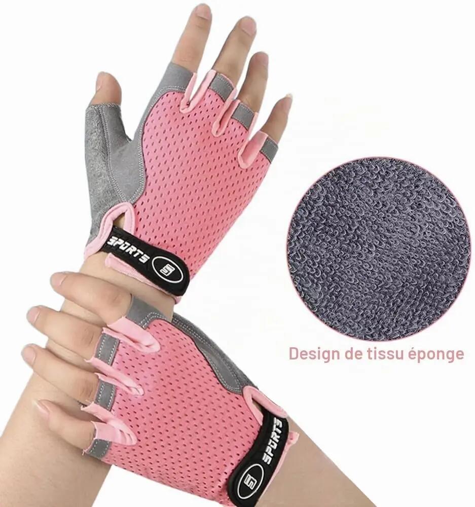 Gants de cyclisme pour enfants de 6 à 12 ans – Gants de sport antidérapants à do 3/6