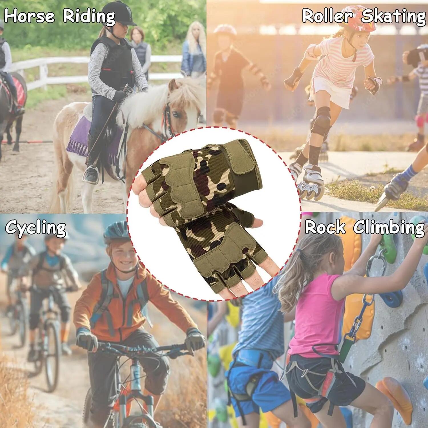 Gants de cyclisme pour enfants (8-14 ans) – Mitaines respirantes, antidérapantes 6/6