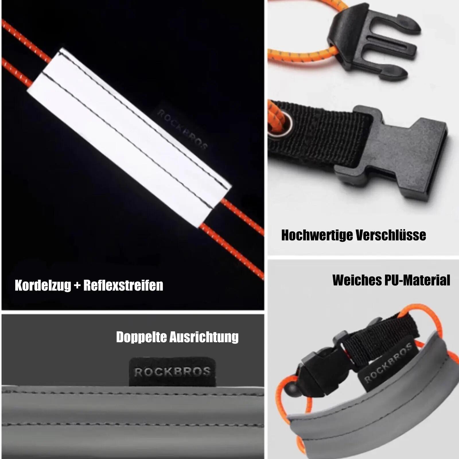 ROCKBROS 2er Set reflektierende Hosenbänder elastisch 5/8