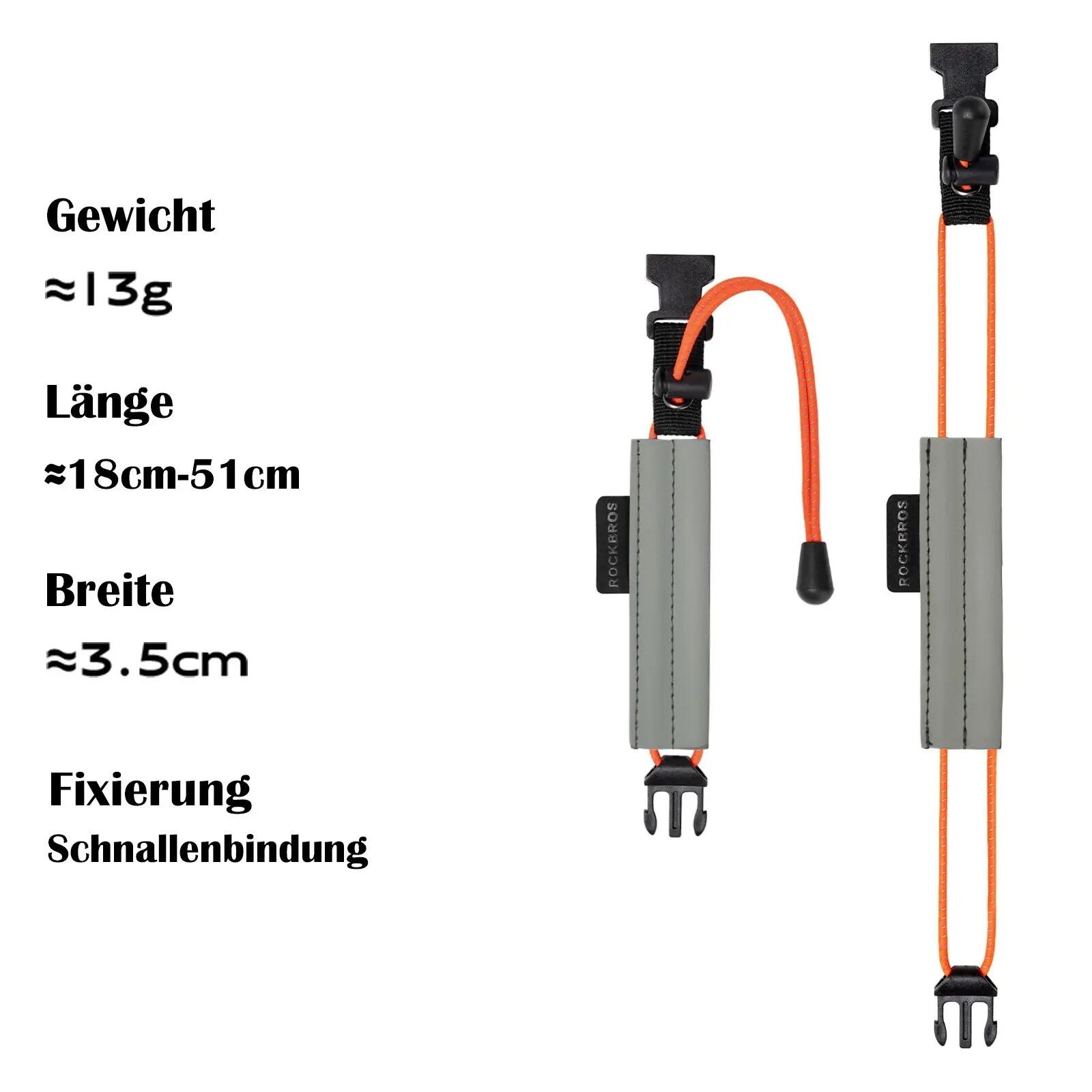 ROCKBROS 2er Set reflektierende Hosenbänder elastisch 3/8