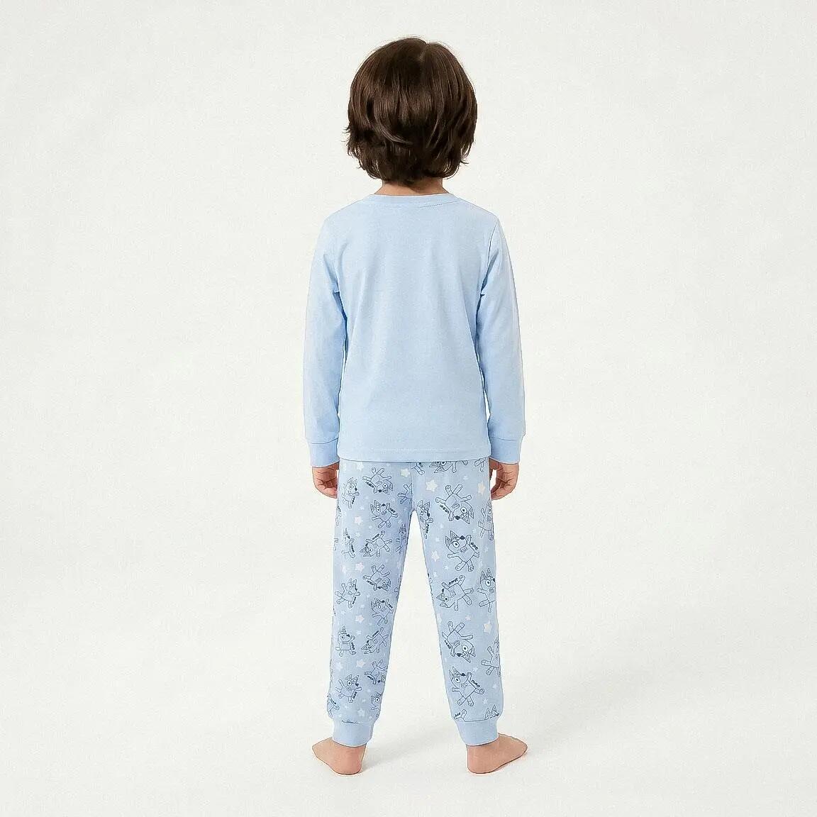 Pyjama Lang Kinder Bluey Tweedelig van Katoen en Polyester Lichtblauw 5/6