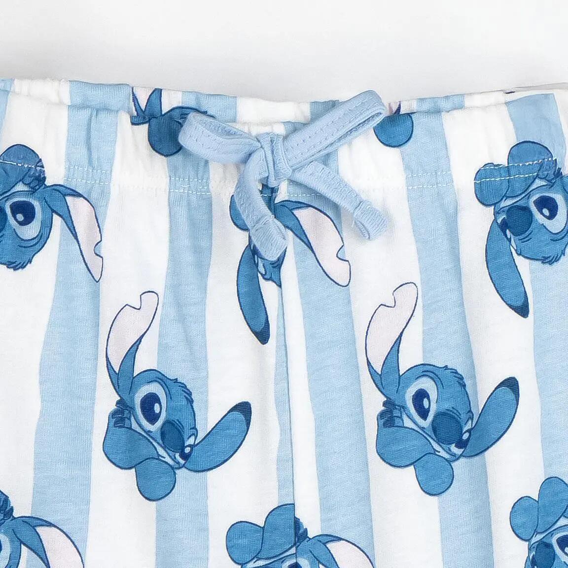 Pyjama Kort Kinder Stitch Tweedelig van Katoen Blauw 4/6