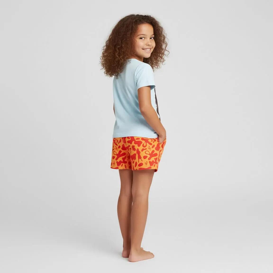 Pyjama Kort Kinder Moana Tweedelig van Katoen Turkoois 6/6