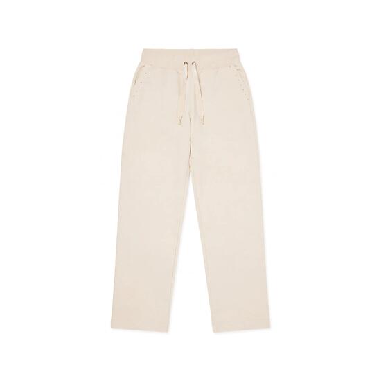 Pantalon de sport à coupe droite, avec clous sur les poches et logo