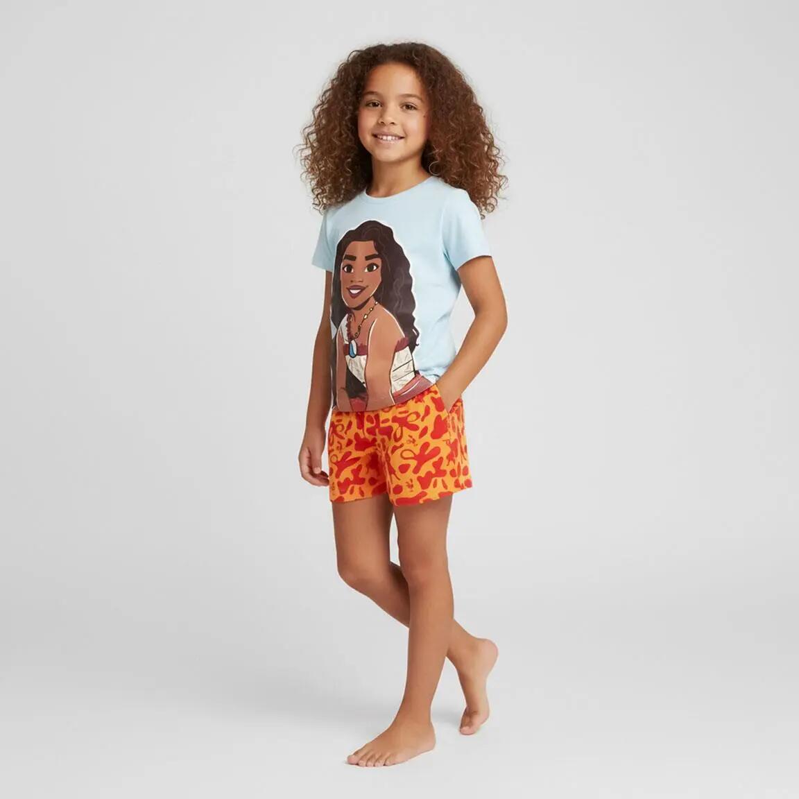 Pyjama Kort Kinder Moana Tweedelig van Katoen Turkoois 5/6