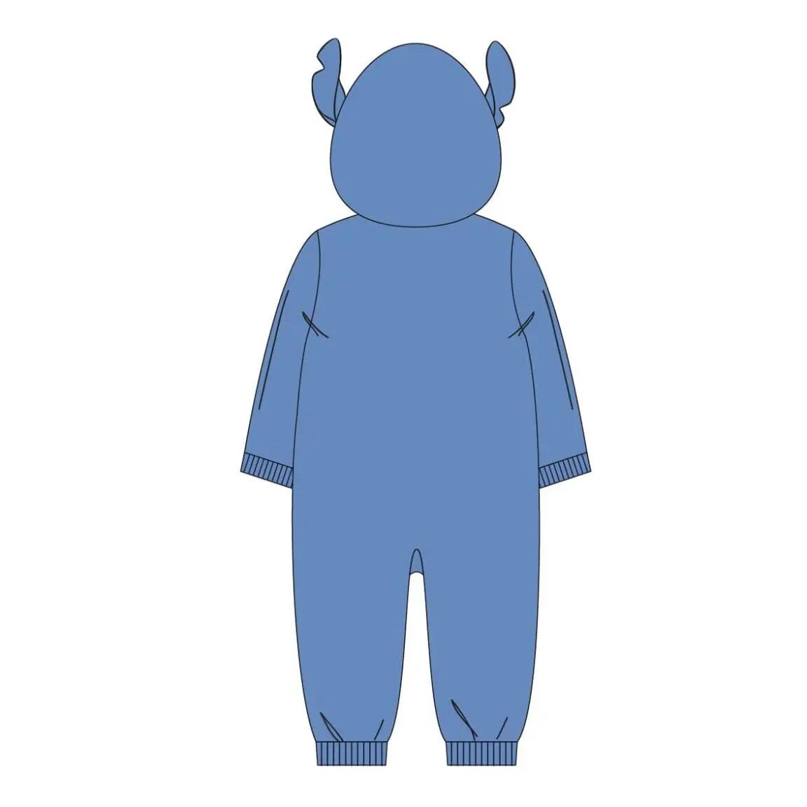 Pyjama Lang Kinder Stitch Tweedelig van Polyester Blauw 2/6