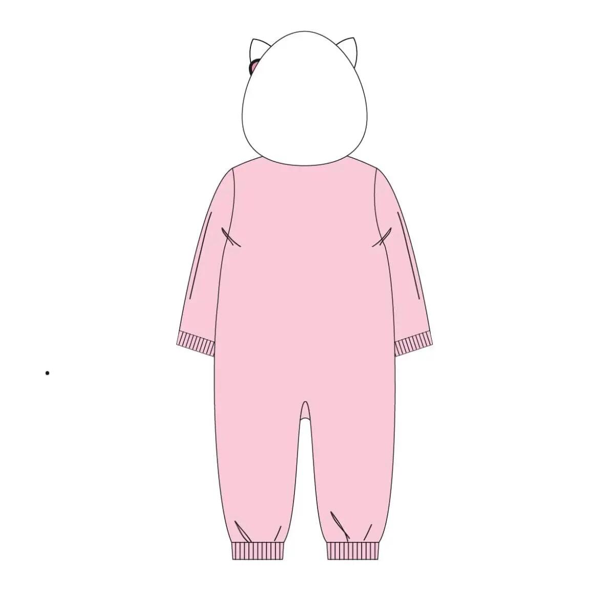 Schlafanzug Lang Kinder Hello Kitty Zweiteilig aus Polyester Hellrosa 2/6