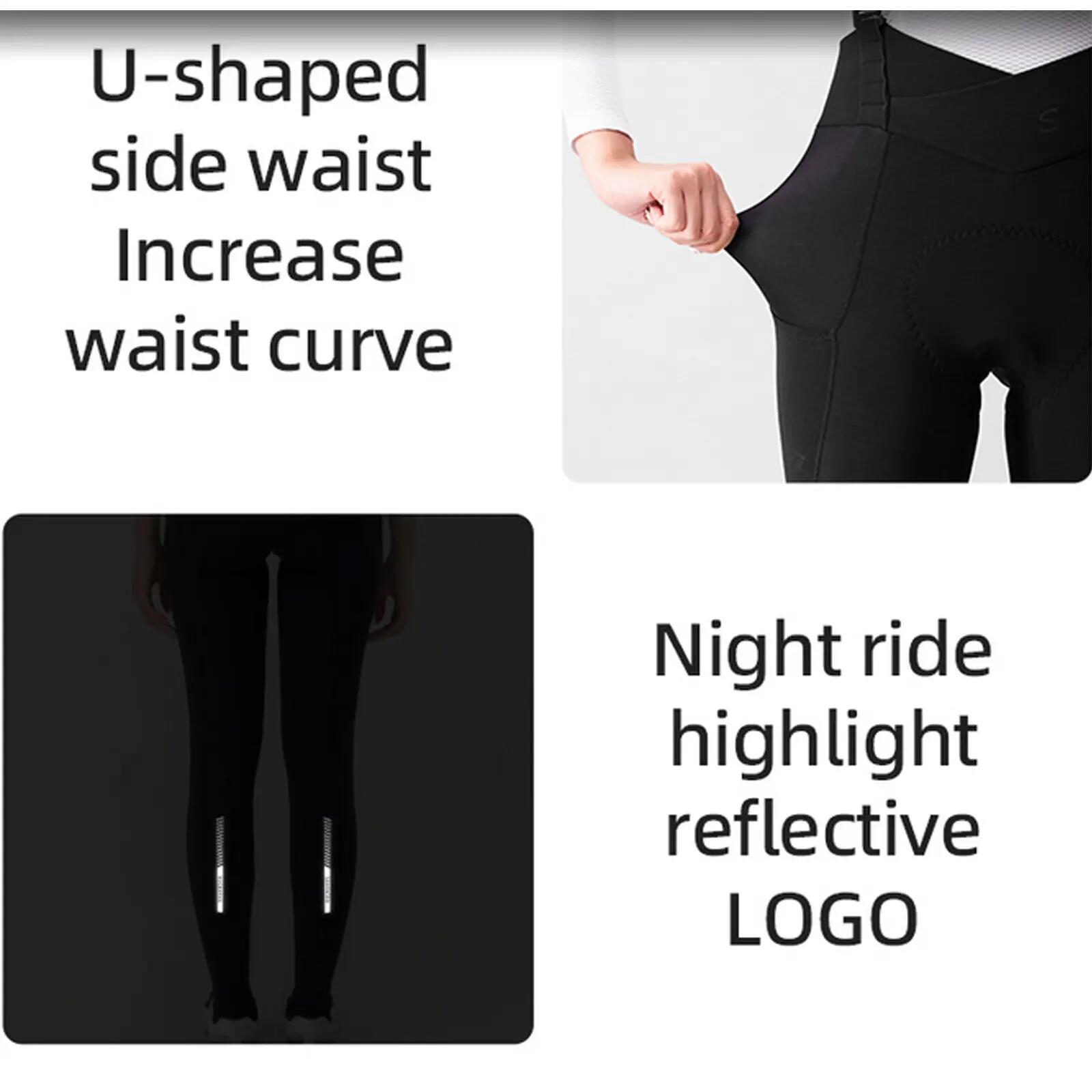 TVI Damen Lange Fahrradhose mit Polster 4/7