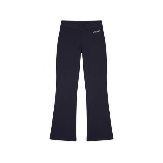 Leggings coupe évasée en molleton élastique effet soie