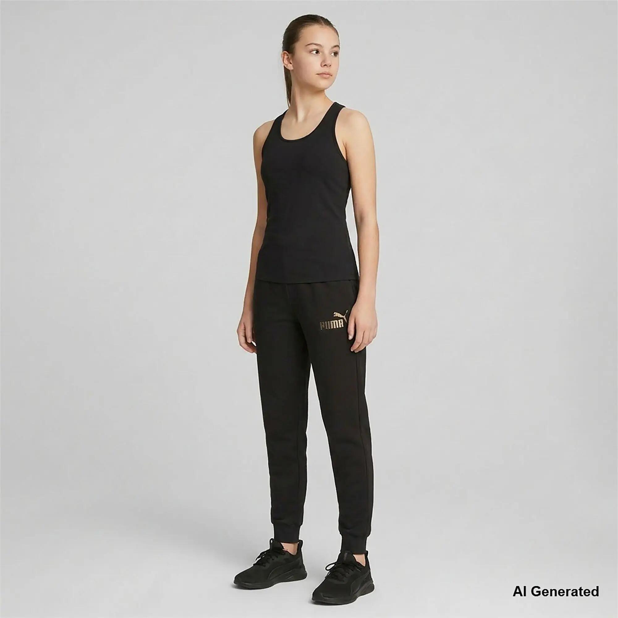 Calças Puma Ess Rhinestone Logo Pant Fl G Criança 3/4