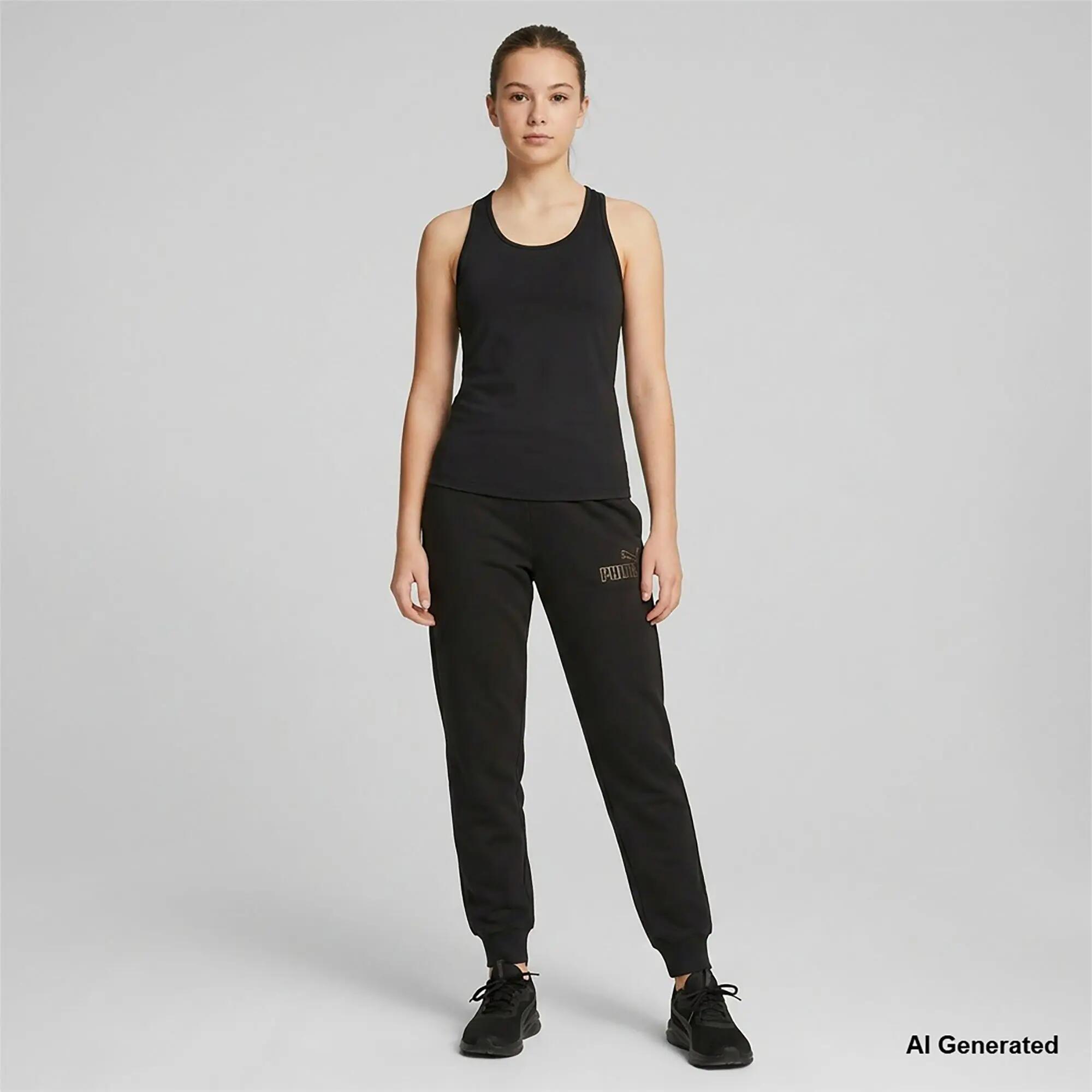 Calças Puma Ess Rhinestone Logo Pant Fl G Criança 2/4