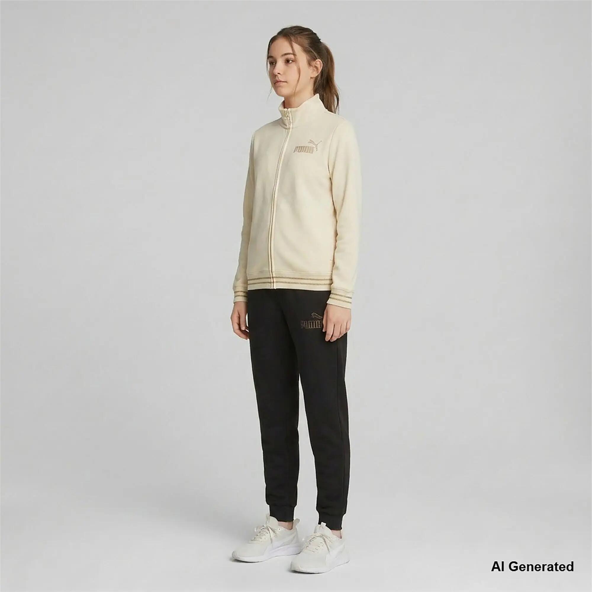 Survêtement Puma Essrhinestone Fz Suit Fl G Enfant 3/4