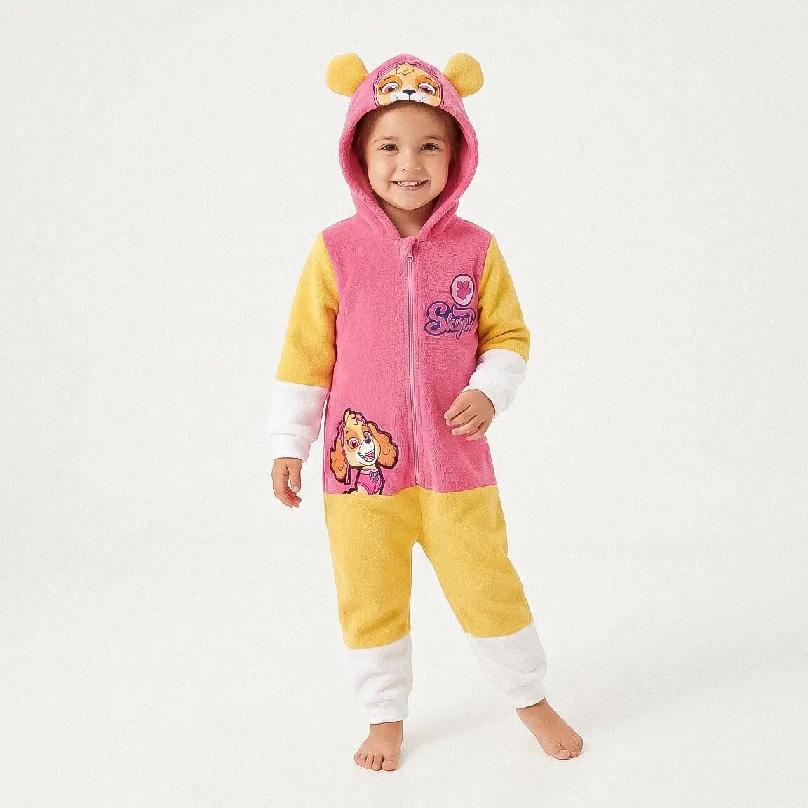 Pyjama Long Enfant Paw Patrol Deux Pièces en Polyester Rose 4/6