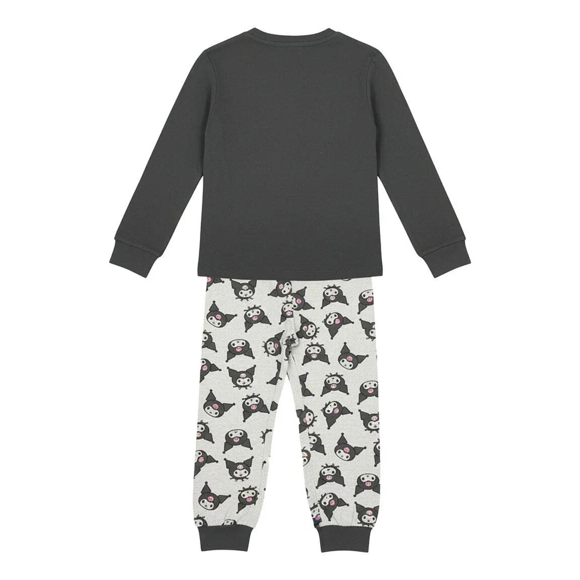 Pyjama Long Enfant Hello Kitty Deux Pièces en Coton et Polyester Gris 2/6