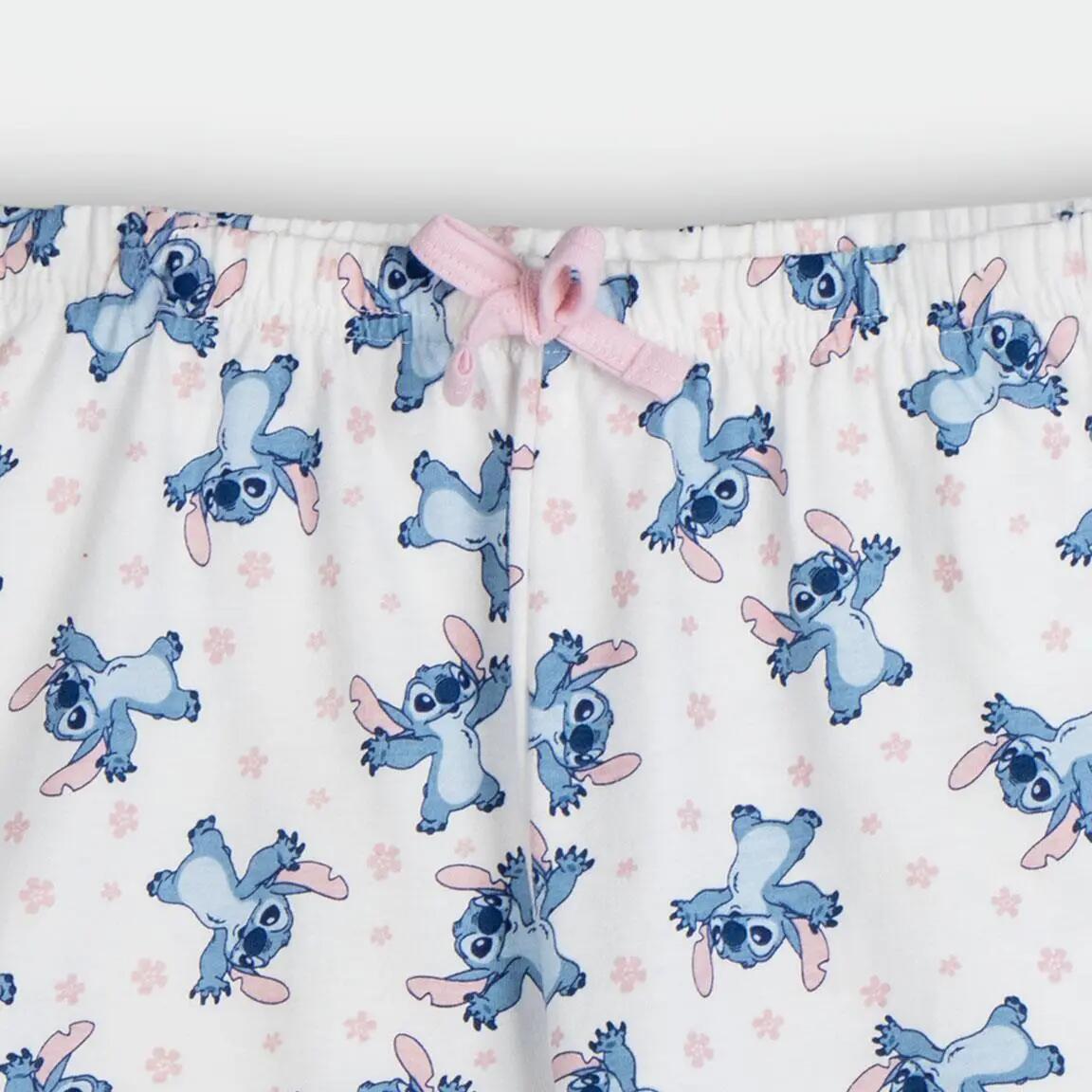 Pyjama Kort Kinder Stitch Tweedelig van Katoen Roze 4/6
