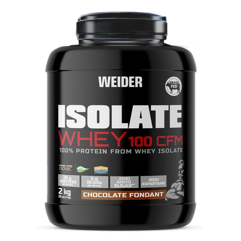 Weider- Isolate Whey 100 CFM 2 Kg - 100% Aislado de Proteina de Suero -  Sabor:
