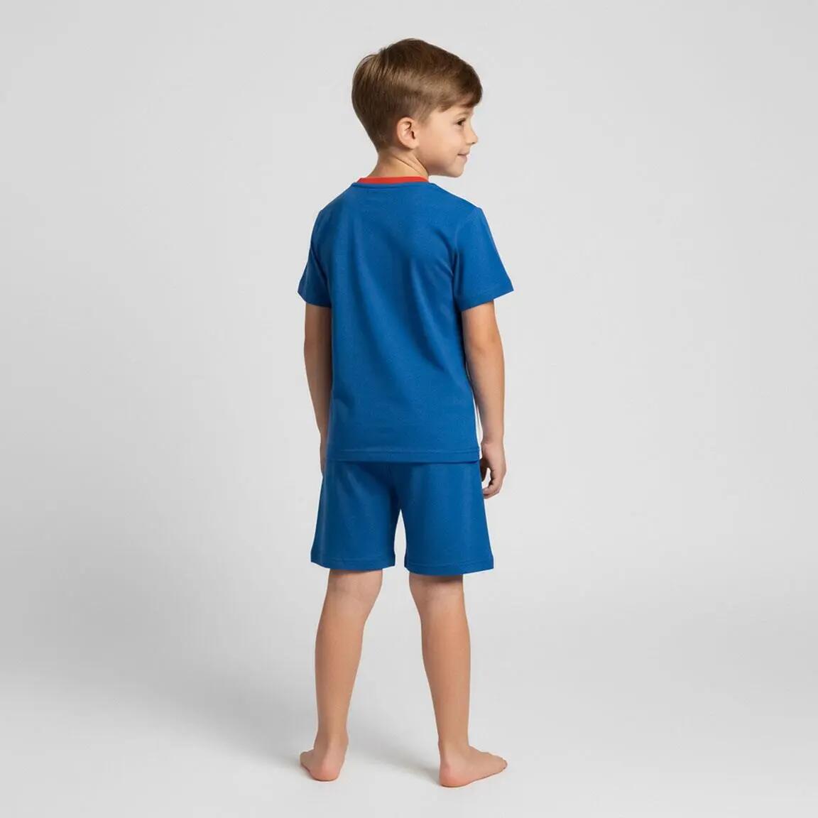 Pyjama Court Enfant Marvel Deux Pièces en Coton Bleu 6/6