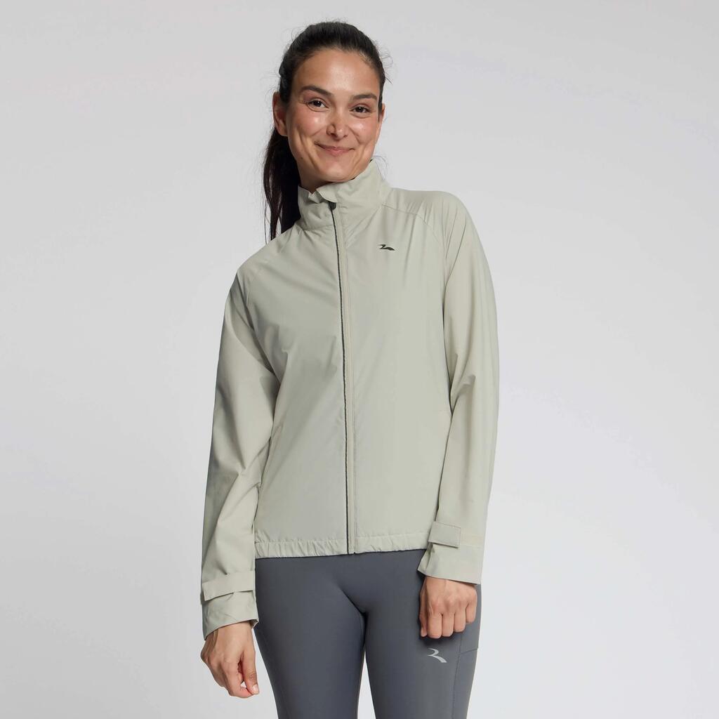 Women's Running Jacket Essential Sand