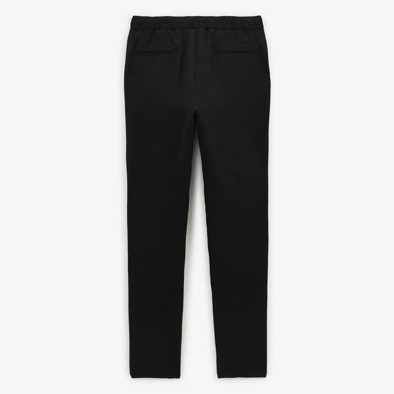 Zwarte chino 549 met elastische tailleband 2/3