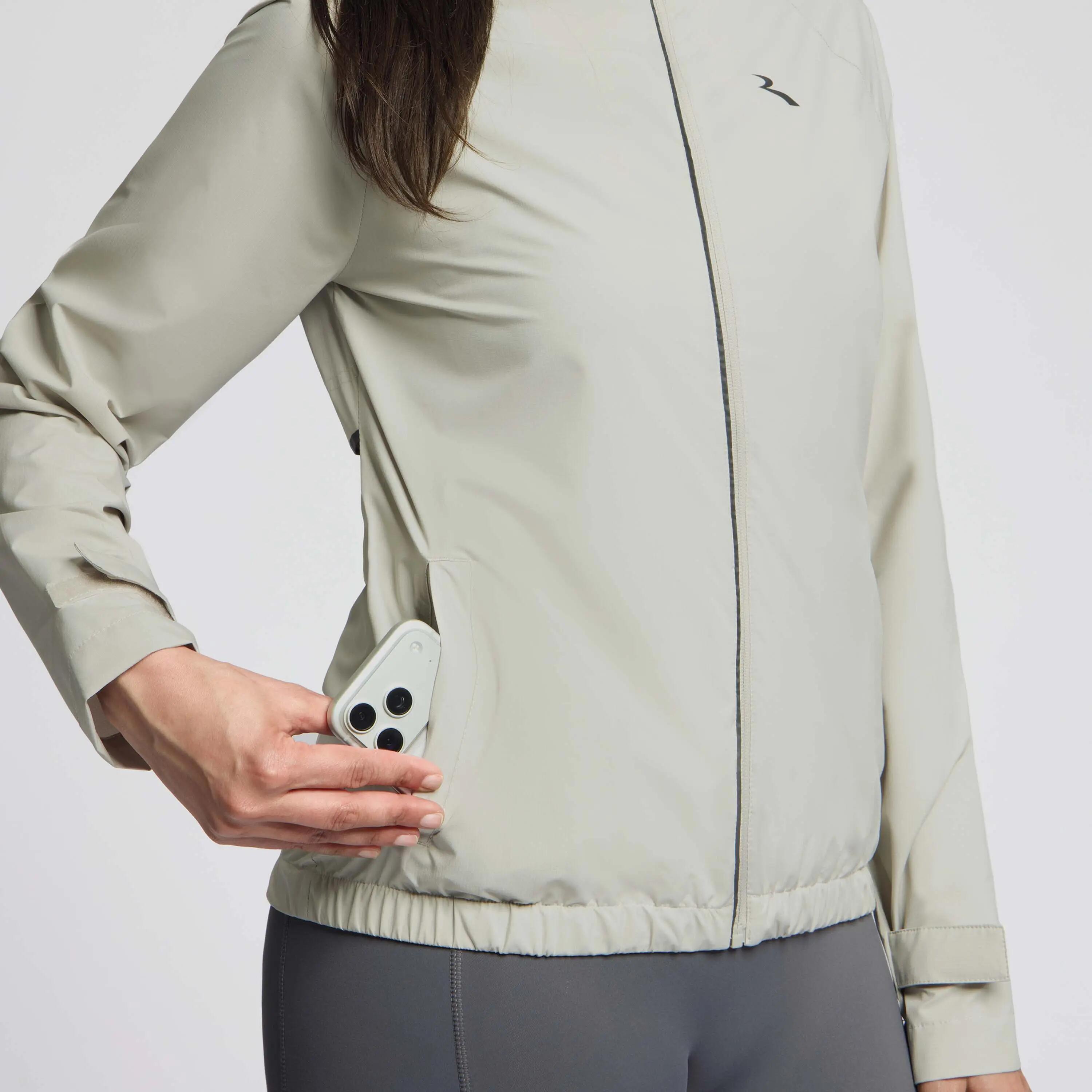 Giacca Running Donna Essential Sabbia 7/8