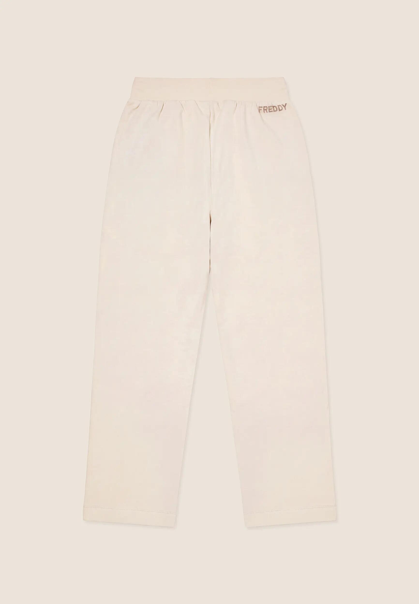 Pantalones deportivos rectos, con tachuelas en los bolsillos y logotipo 2/3