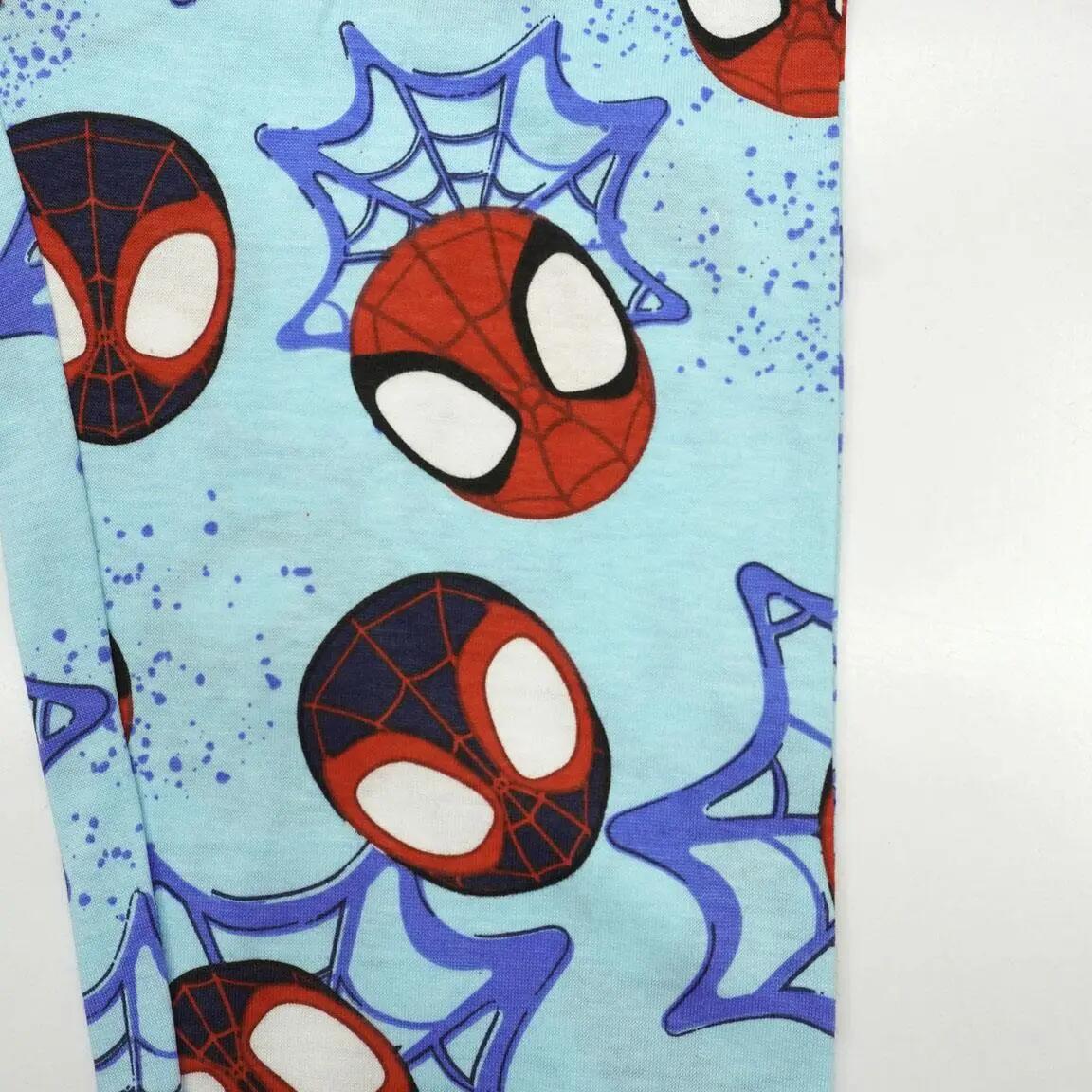 Pyjama Long Enfant Spidey Deux Pièces en Coton et Polyester Bleu 3/6