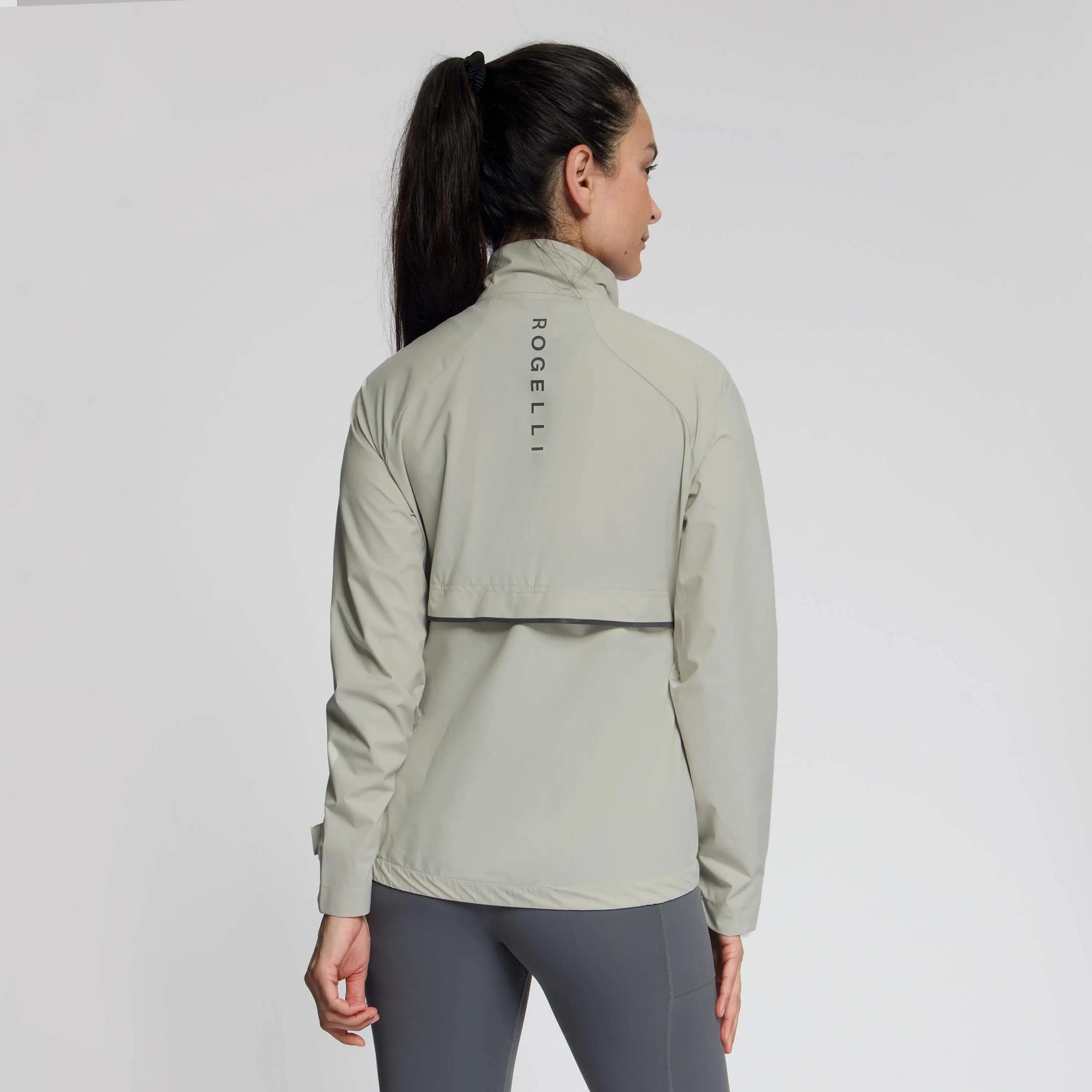 Giacca Running Donna Essential Sabbia 3/8