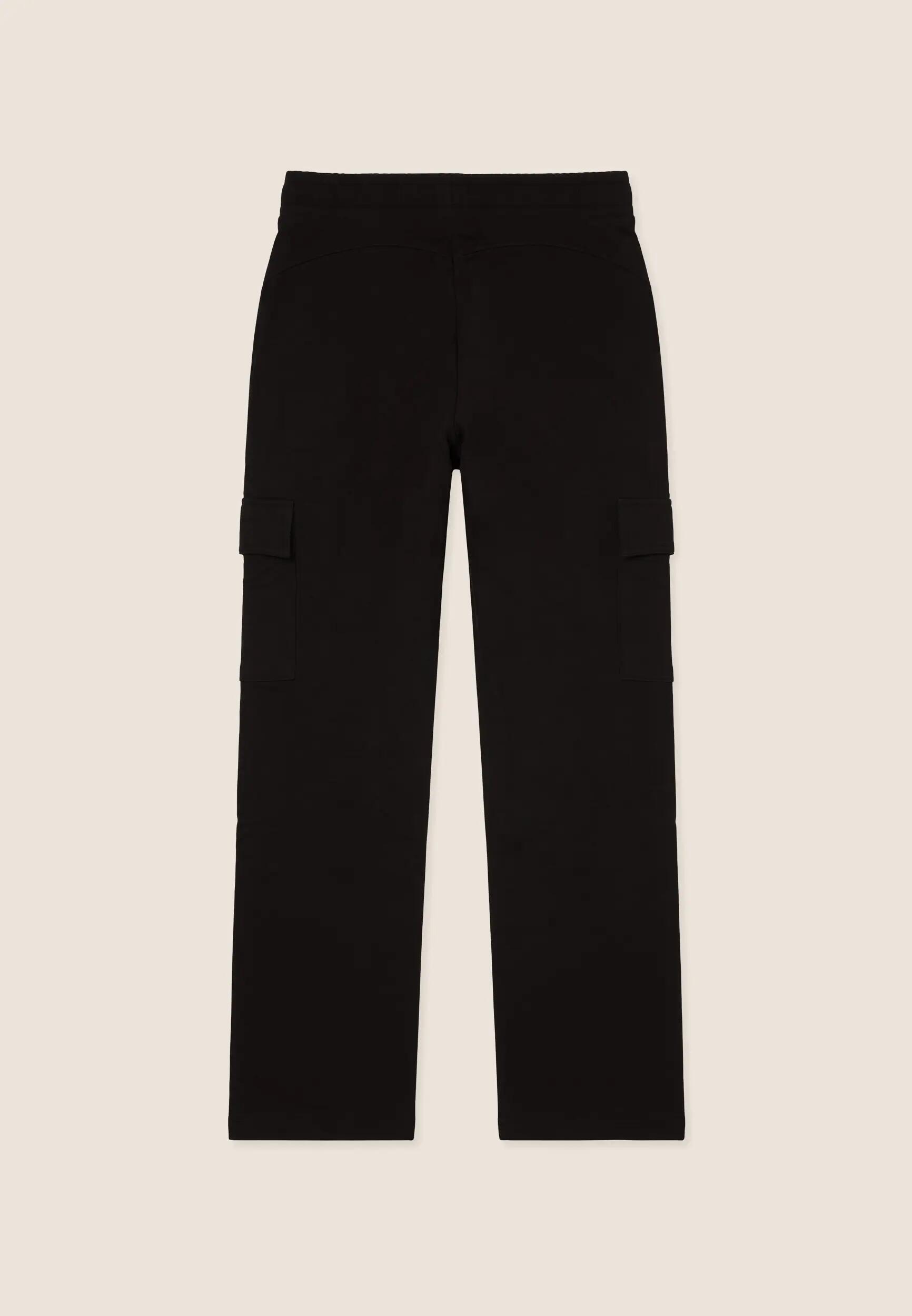 Pantaloni cargo in felpa con dettagli logati perlati 2/3