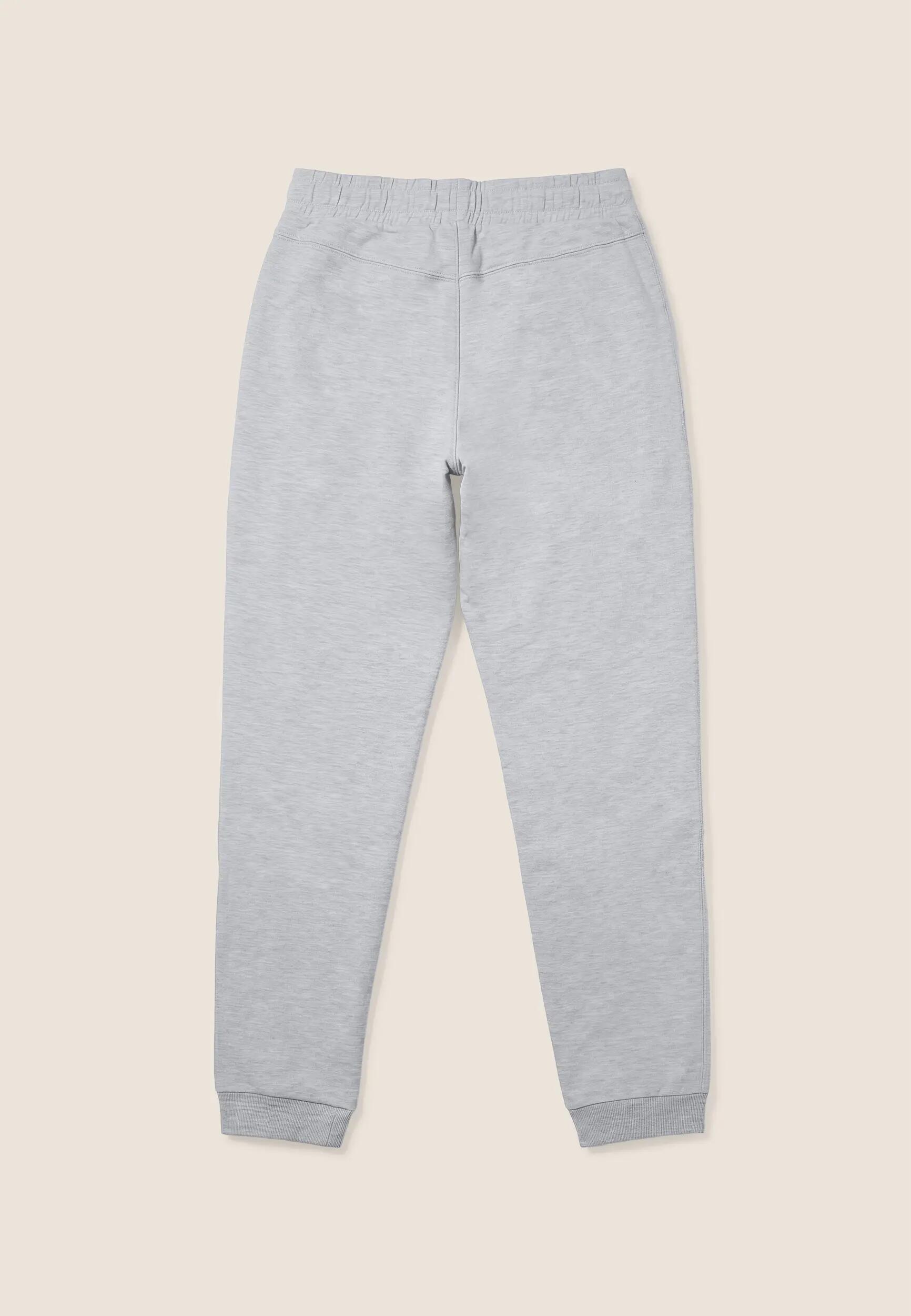 Pantalon de jogging femmes en molleton mélangé, coupe classique, avec bandes côt 2/3