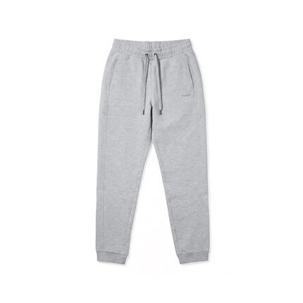 Pantalon de jogging femmes en molleton mélangé, coupe classique, avec bandes côt