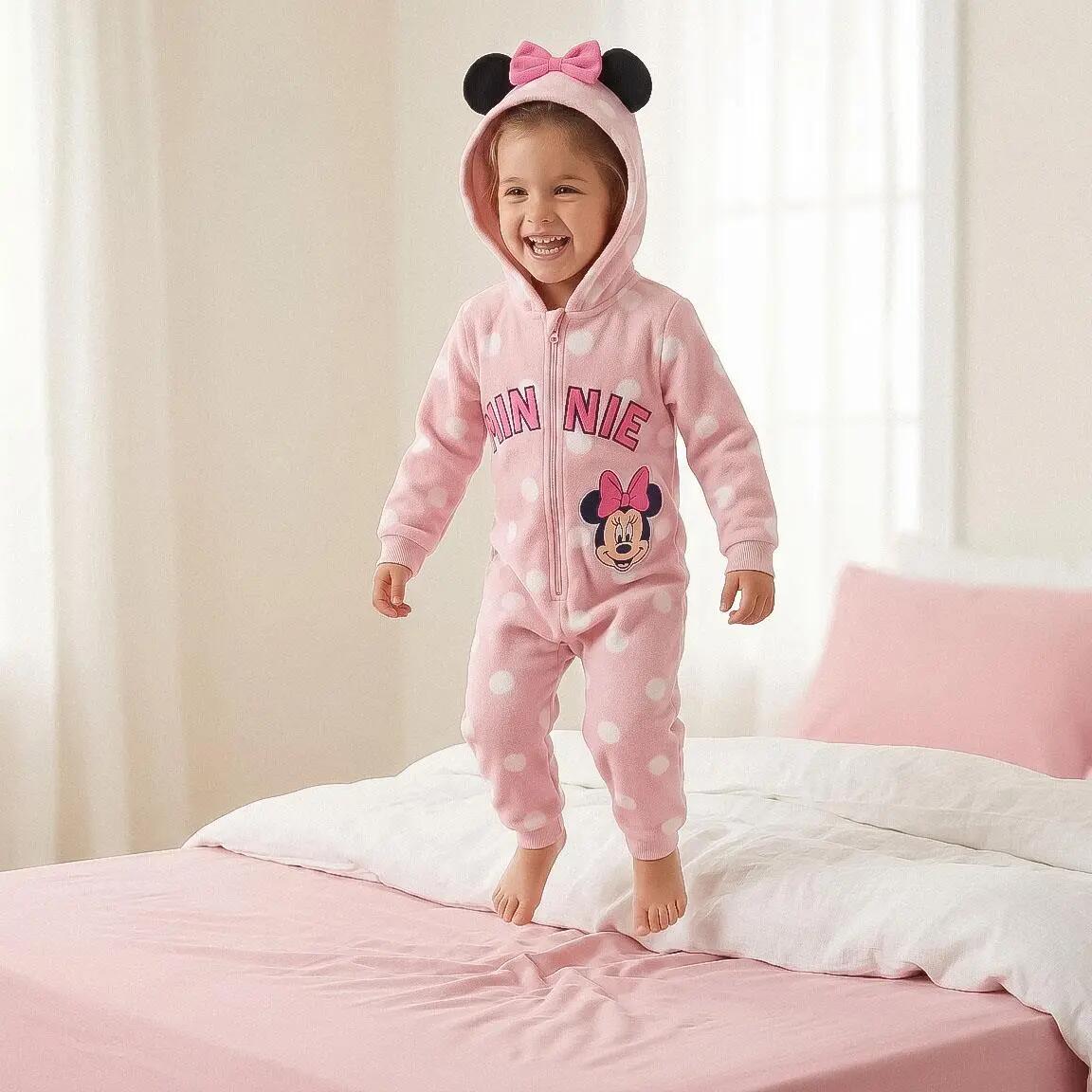 Pyjama Lang Kinder Minnie Tweedelig van Polyester Lichtroze 6/6