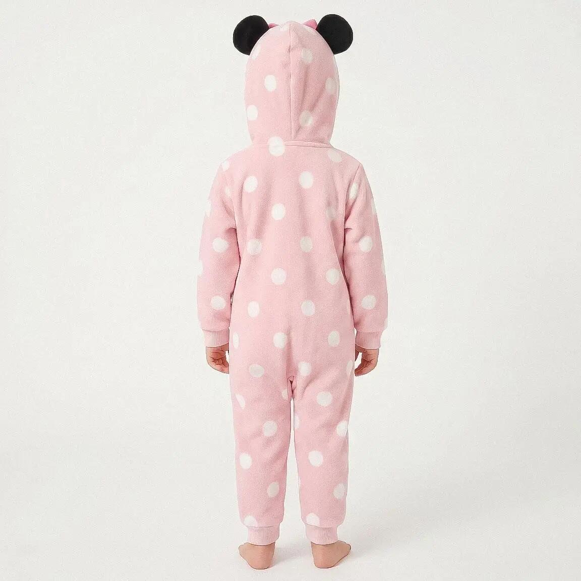 Pyjama Lang Kinder Minnie Tweedelig van Polyester Lichtroze 5/6