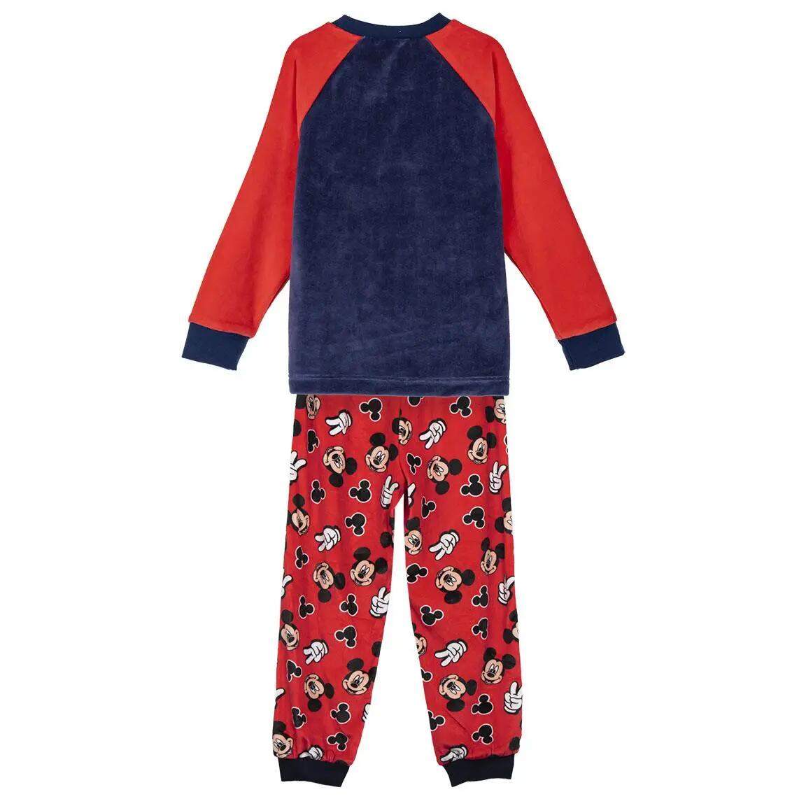 Pyjama Long Enfant Mickey Deux Pièces en Polyester Bleu Marine 2/3