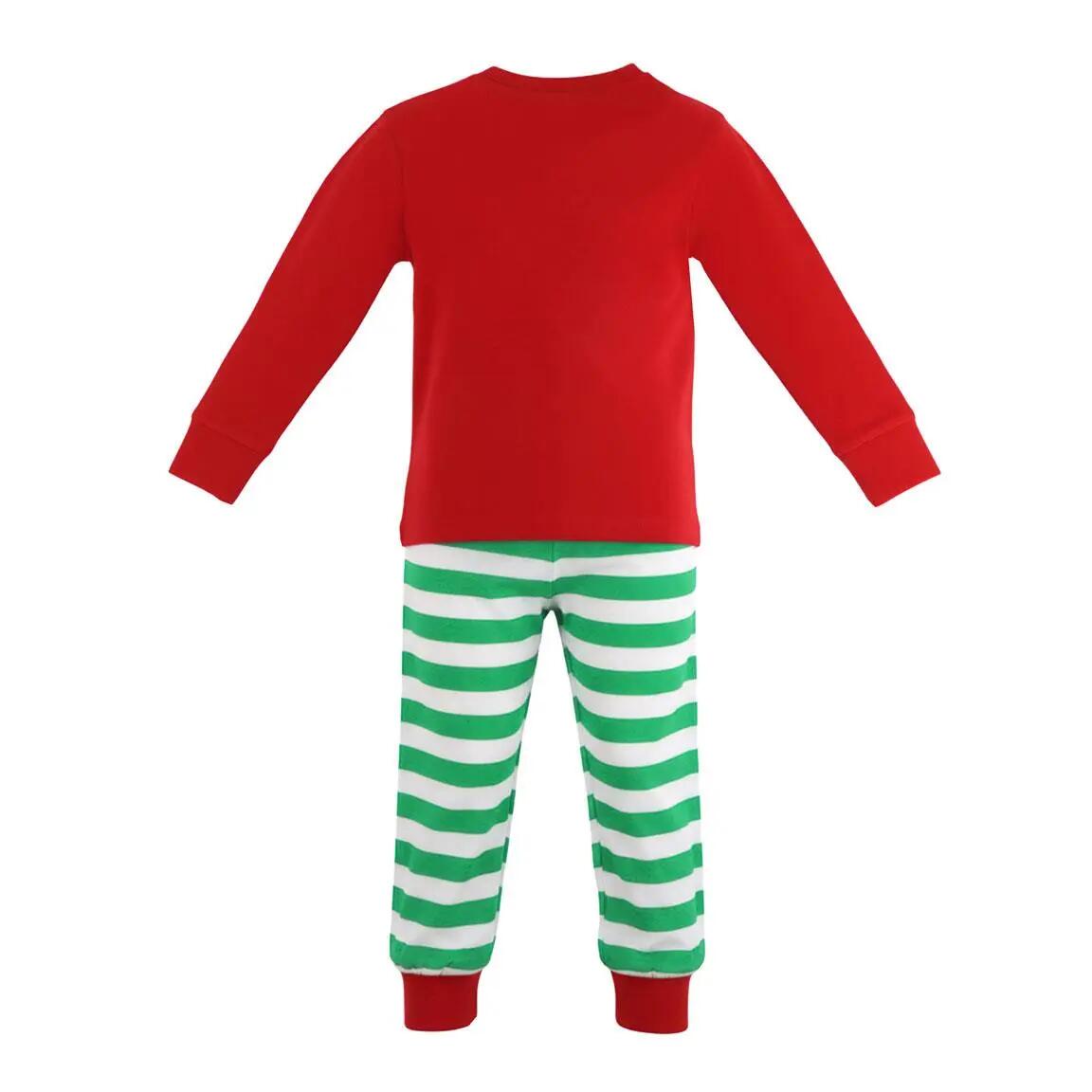 Pyjama Long Adulte The Elf Deux Pièces en Coton et Polyester Rouge 2/6