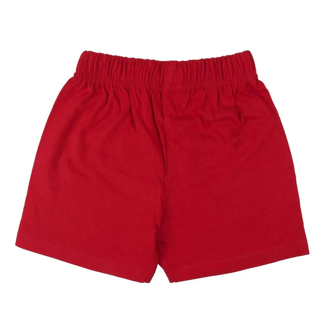 Pyjama Court Enfant Mickey Deux Pièces en Coton Rouge 5/5