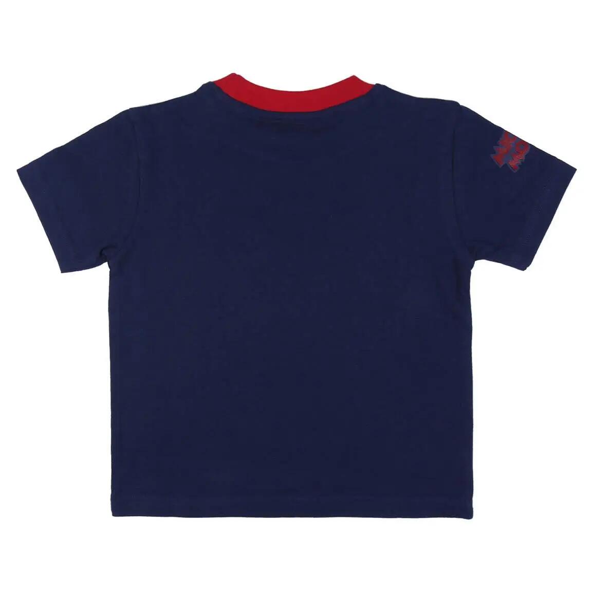 Pyjama Court Enfant Mickey Deux Pièces en Coton Rouge 3/5