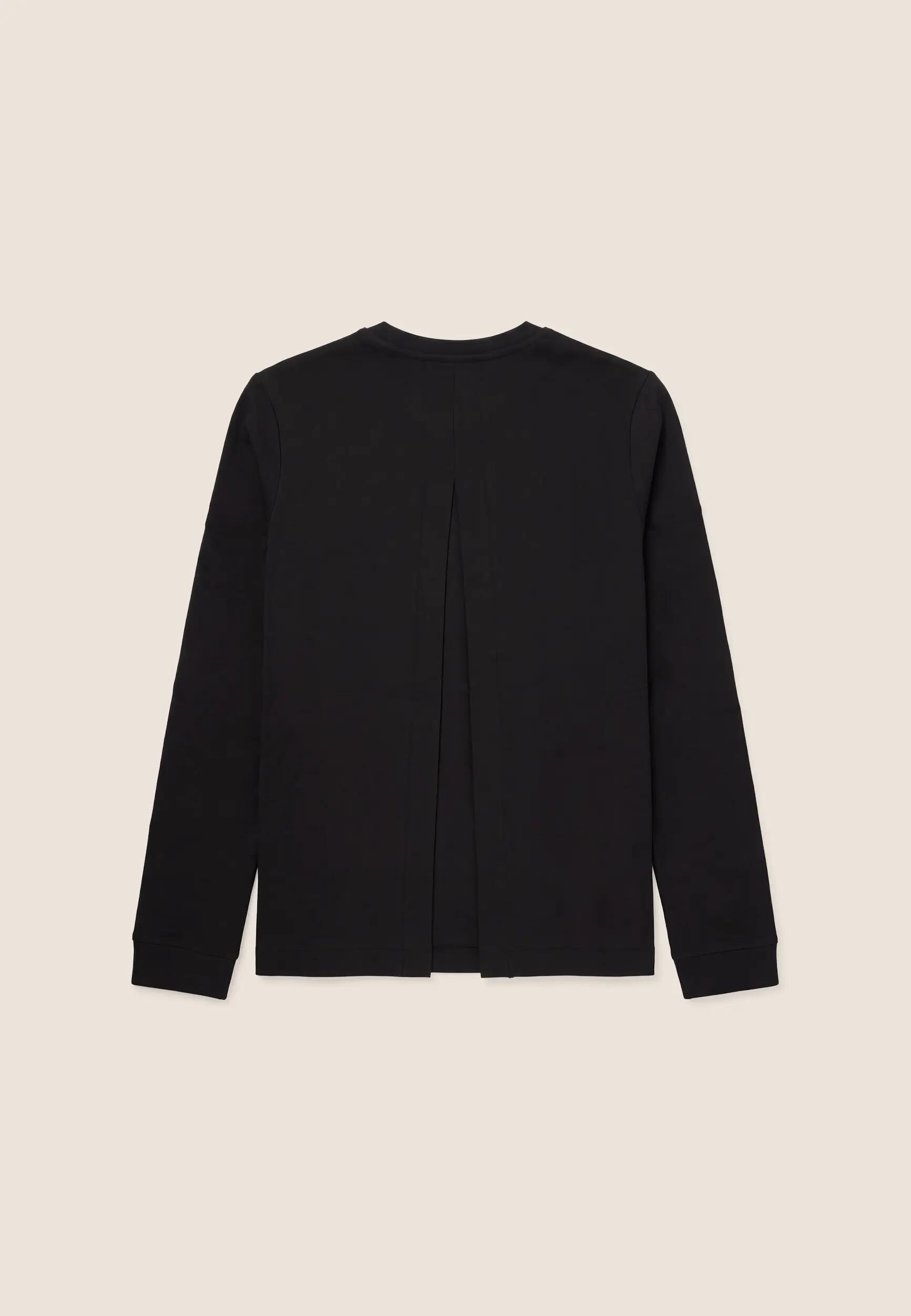Sweat-shirt pour femmes à col rond avec fente au dos 2/3