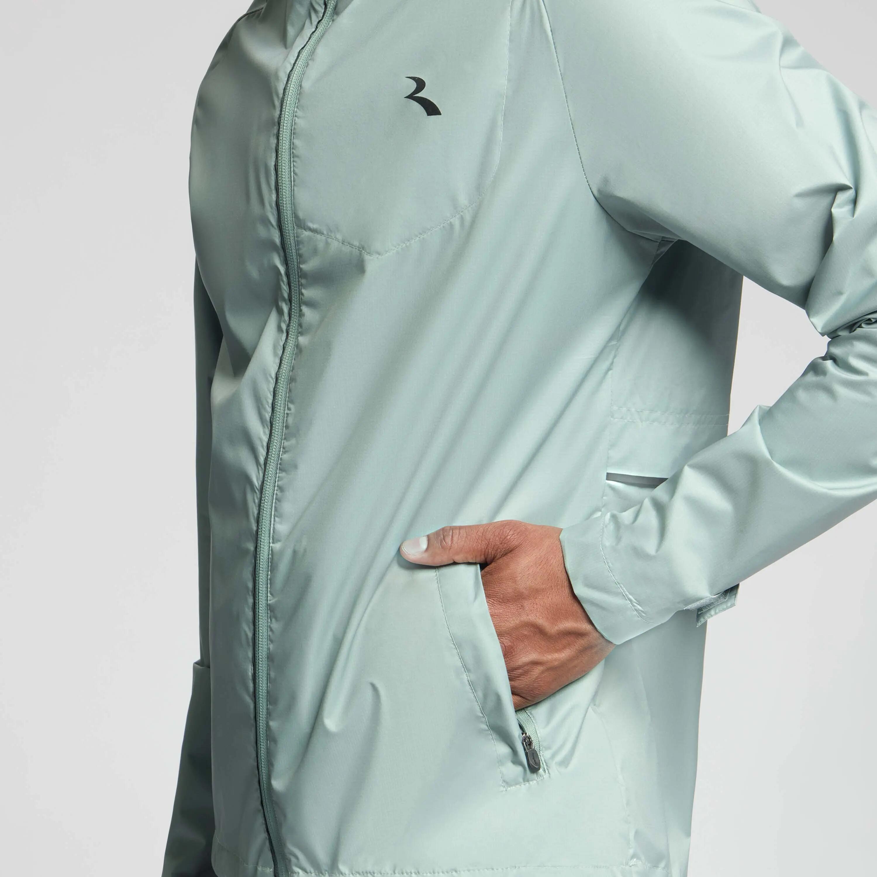 Hardloopjack Heren Essential Leigrijs 6/8