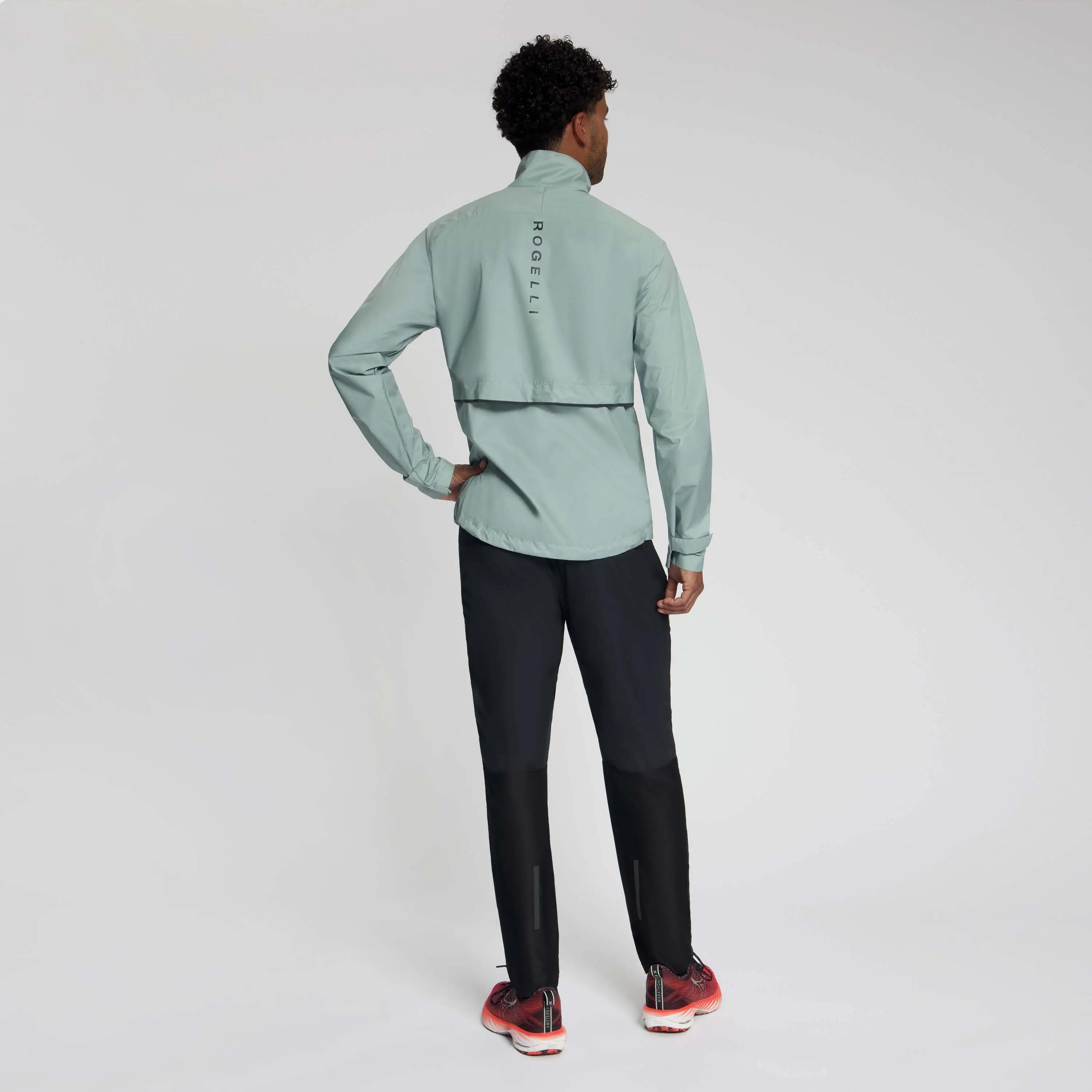 Hardloopjack Heren Essential Leigrijs 5/8