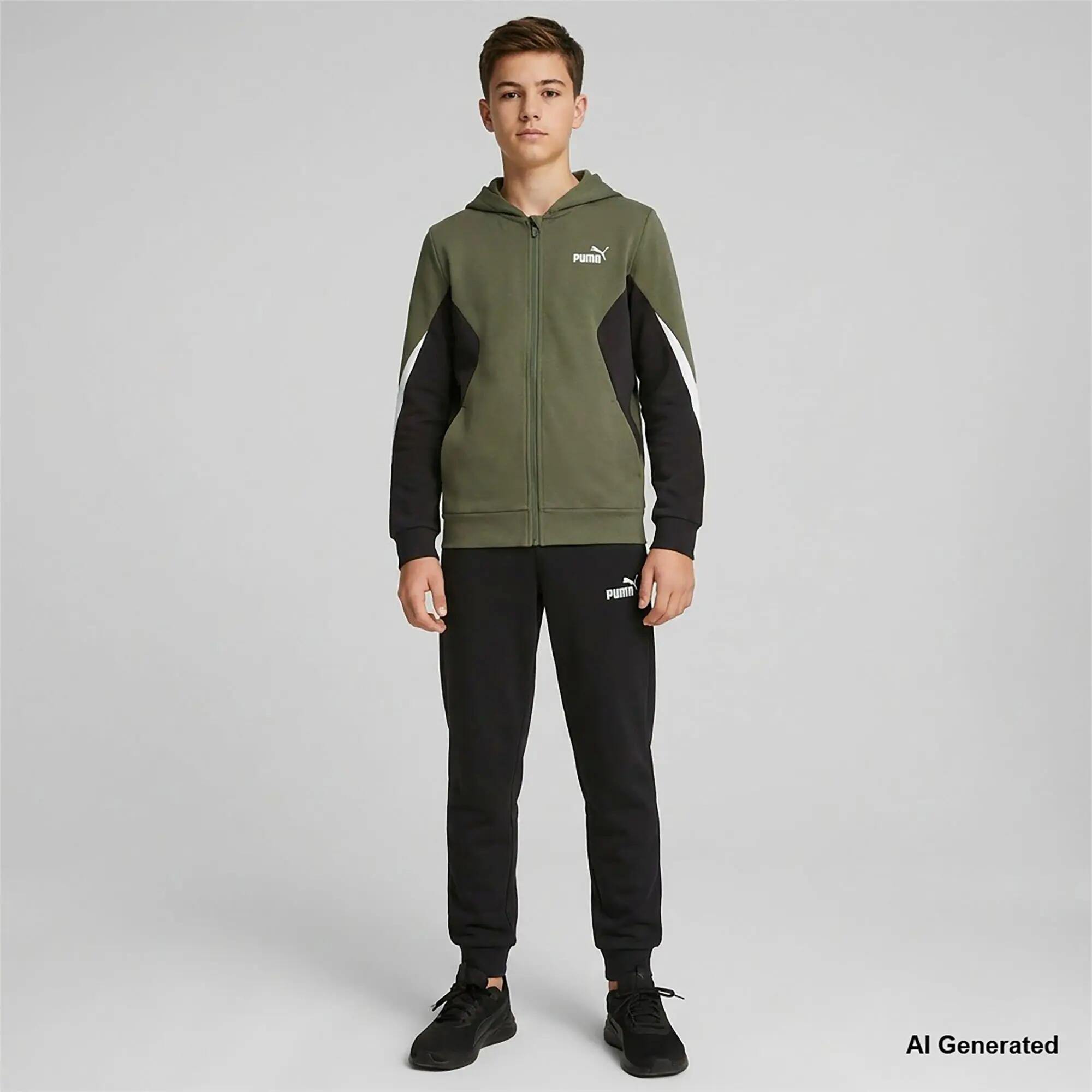 Survêtement Puma Ess Block Full-Zip Sweat Suit B Enfant 2/4