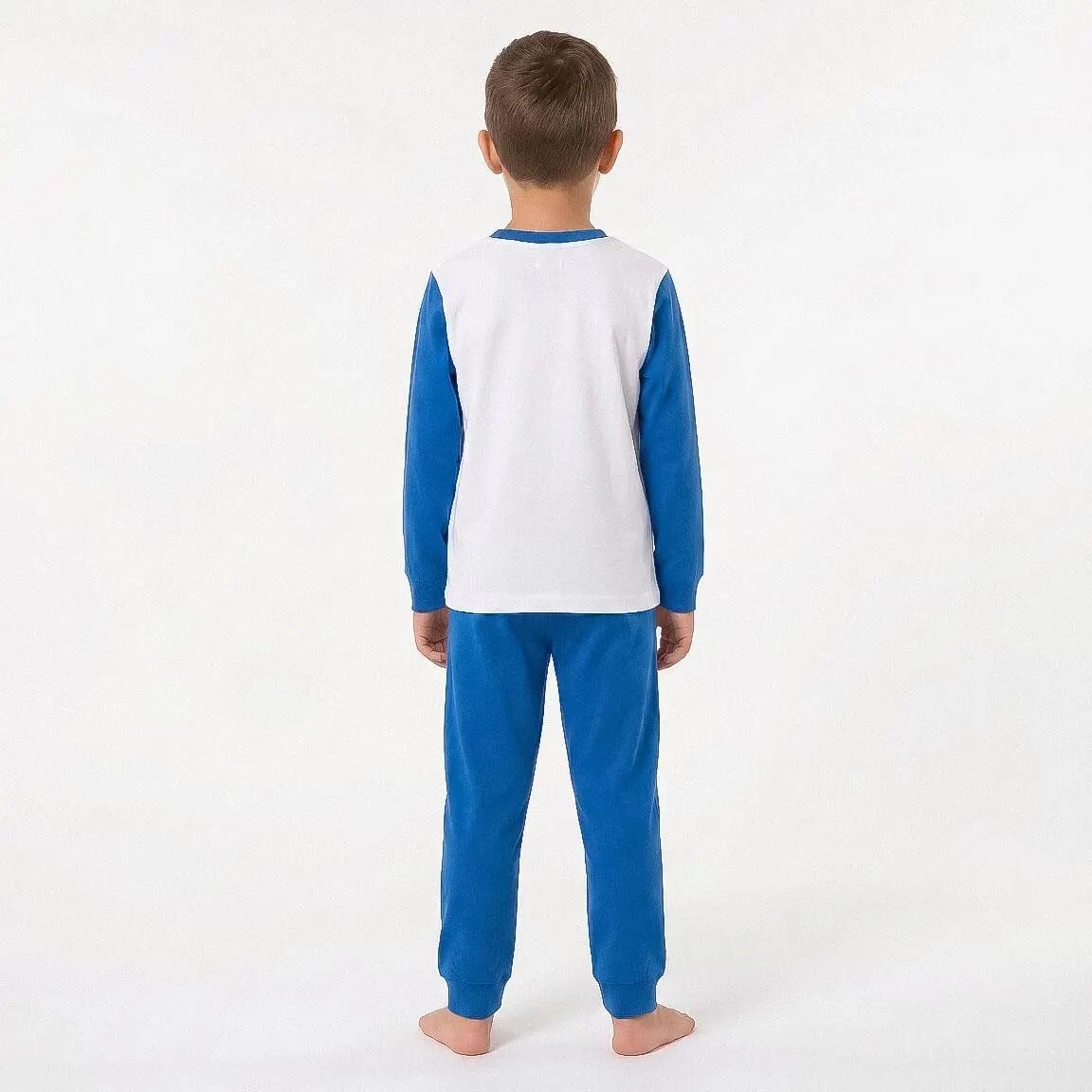 Pijama Largo Infantil Real Madrid de Dos Piezas de Algodón y Poliéster Blanco 5/6