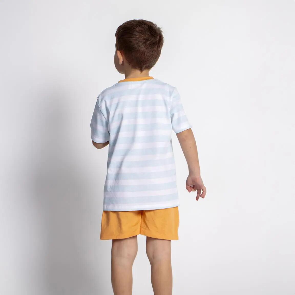 Pijama Corto Infantil Bluey de Dos Piezas de Algodón Azul Claro 6/6