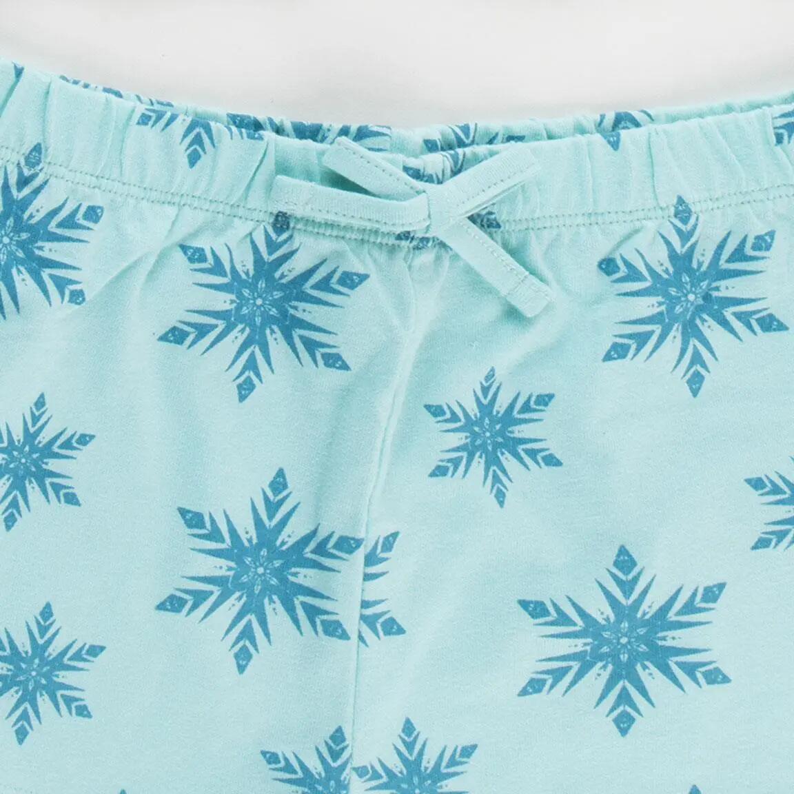 Pijama Corto Infantil Frozen de Dos Piezas de Algodón Blanco 4/6