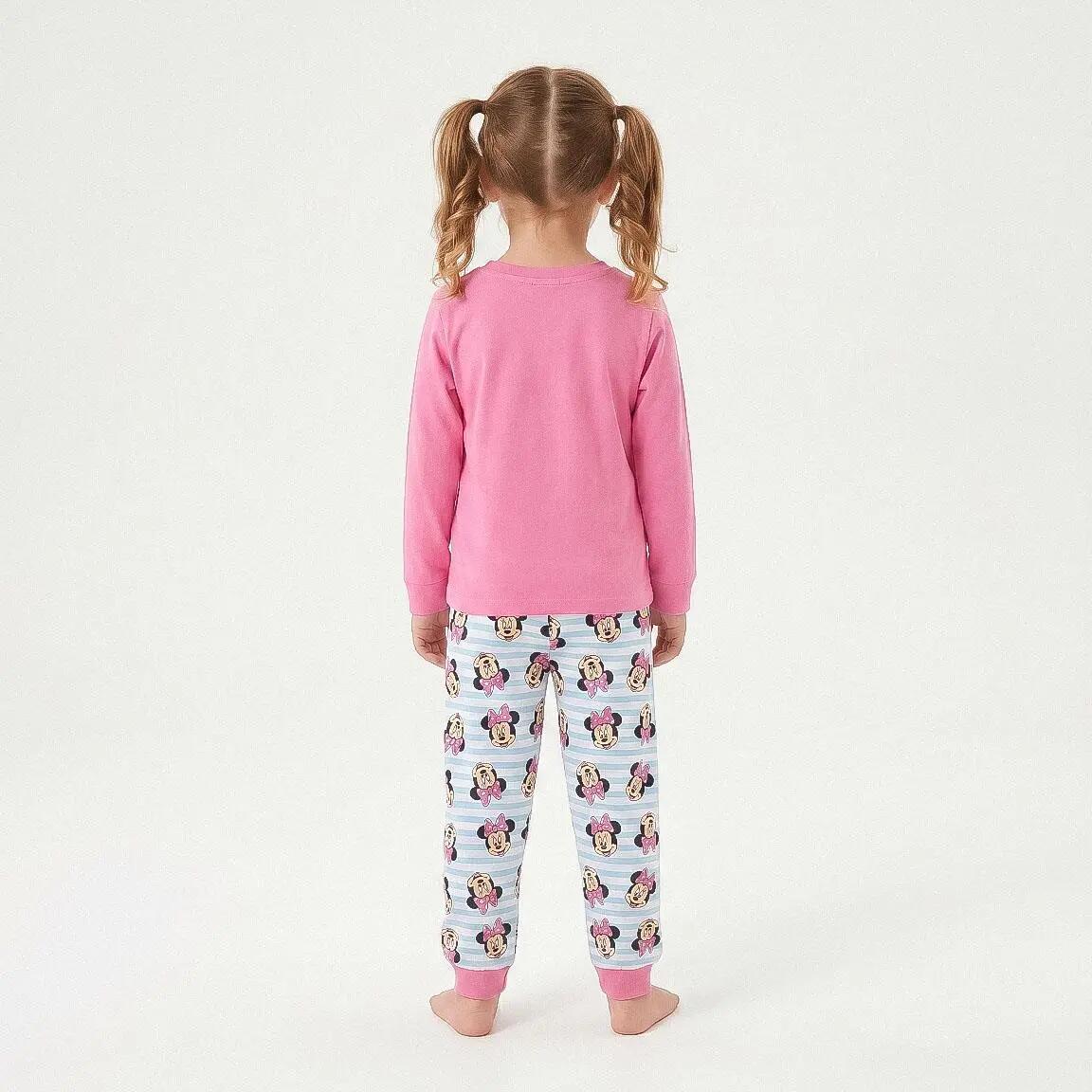 Pyjama Lang Kinder Minnie Tweedelig van Katoen en Polyester Roze 5/6