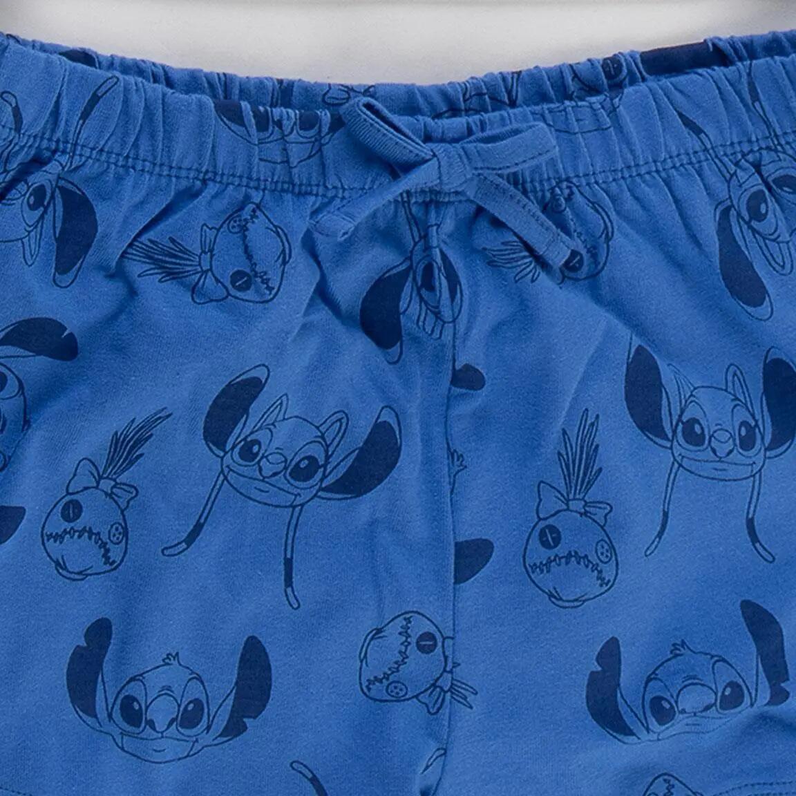 Pyjama Kort Kinder Stitch Tweedelig van Katoen Wit 4/6