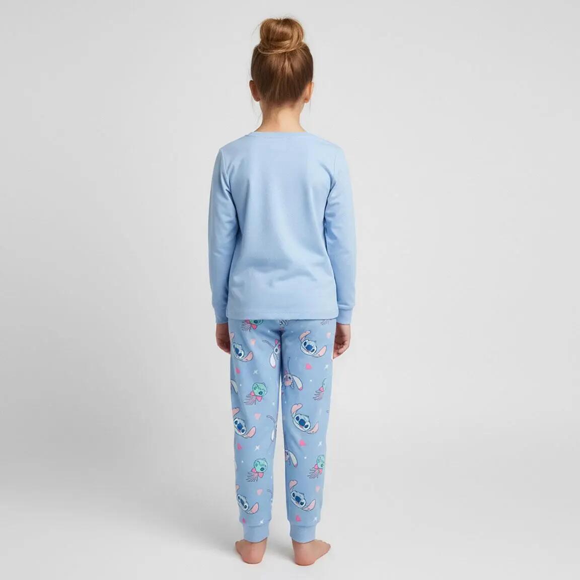 Pyjama Lang Kinder Stitch Tweedelig van Katoen en Polyester Blauw 5/6