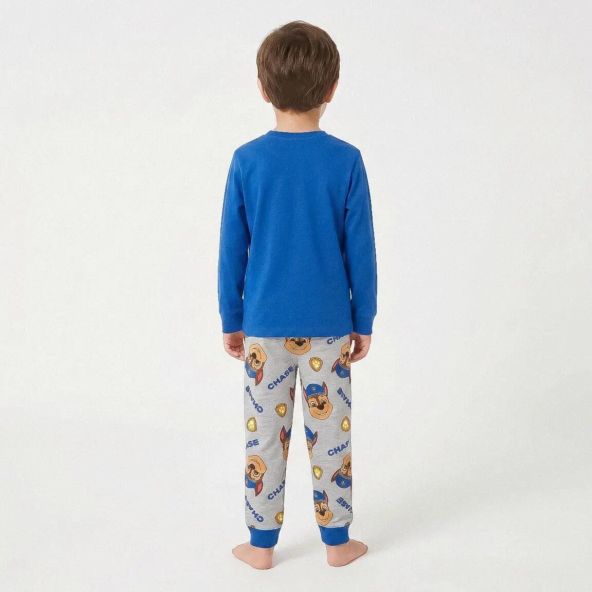 Pyjama Long Enfant Paw Patrol Deux Pièces en Coton et Polyester Bleu 5/6
