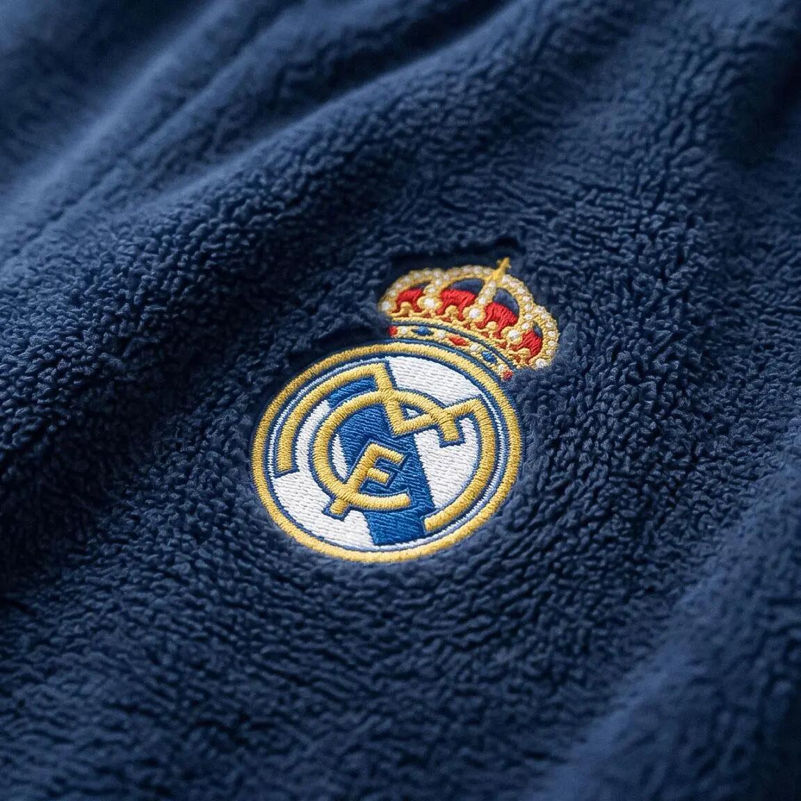 Pijama Largo Infantil Real Madrid de Dos Piezas de Poliéster Azul Marino 3/6
