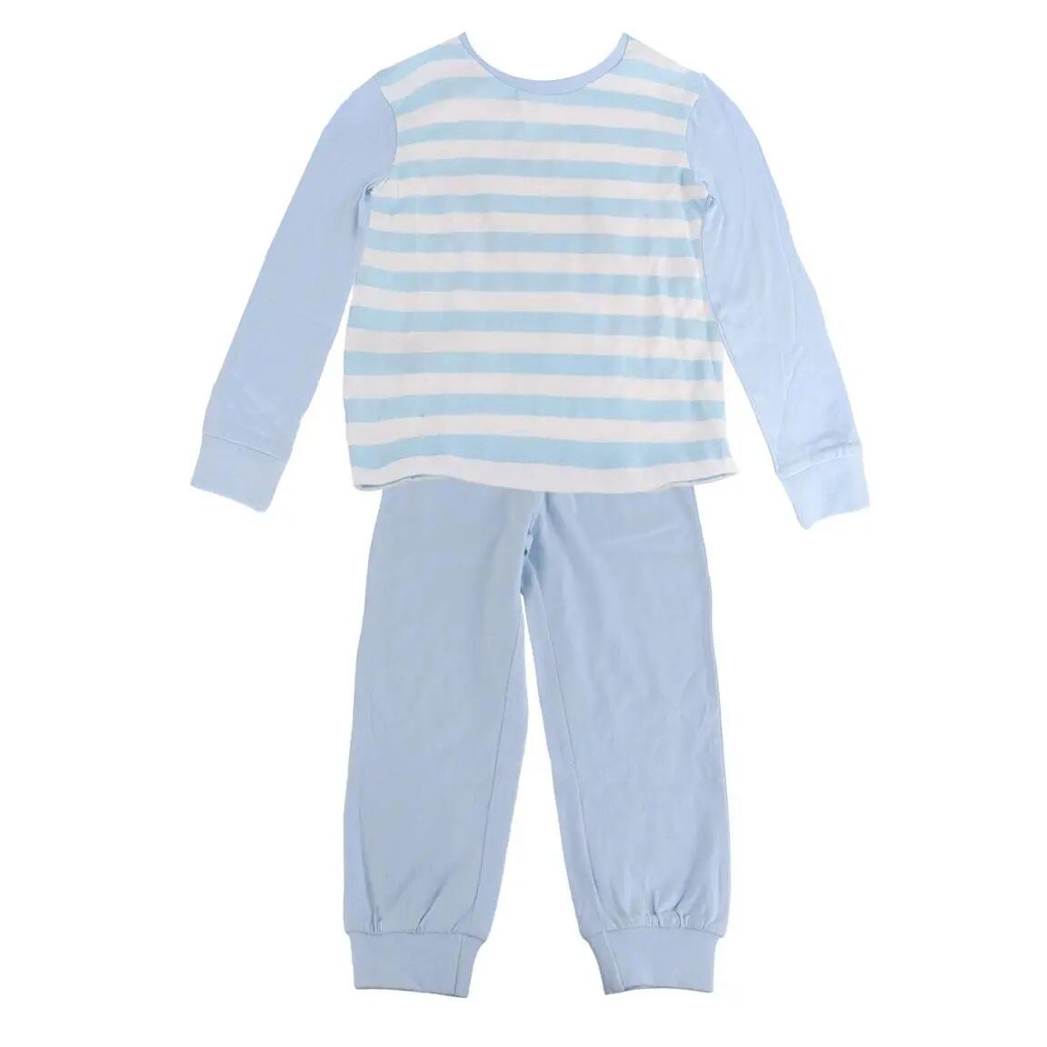Pijama Comprido Infantil Bluey de Duas Peças de Algodão Azul Claro 2/6