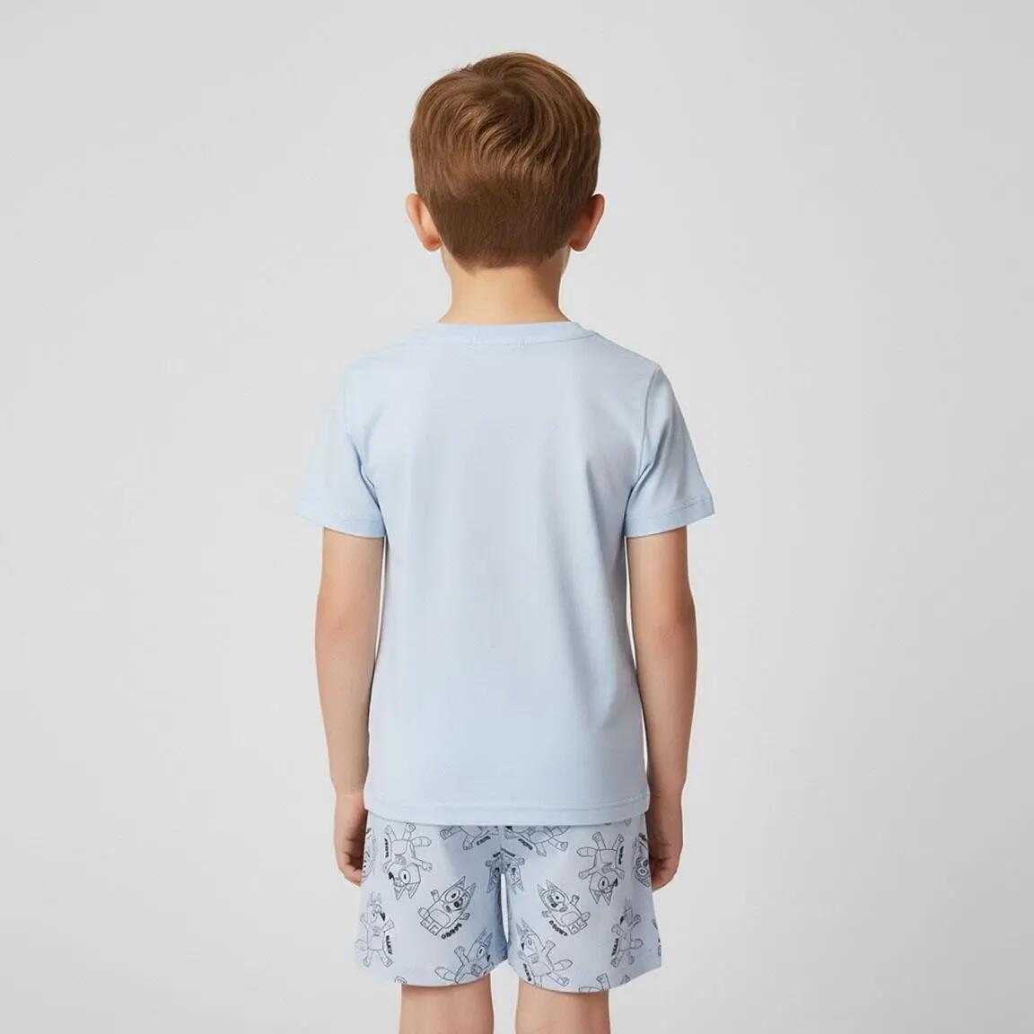 Pyjama Kort Kinder Bluey Tweedelig van Katoen Lichtblauw 6/6